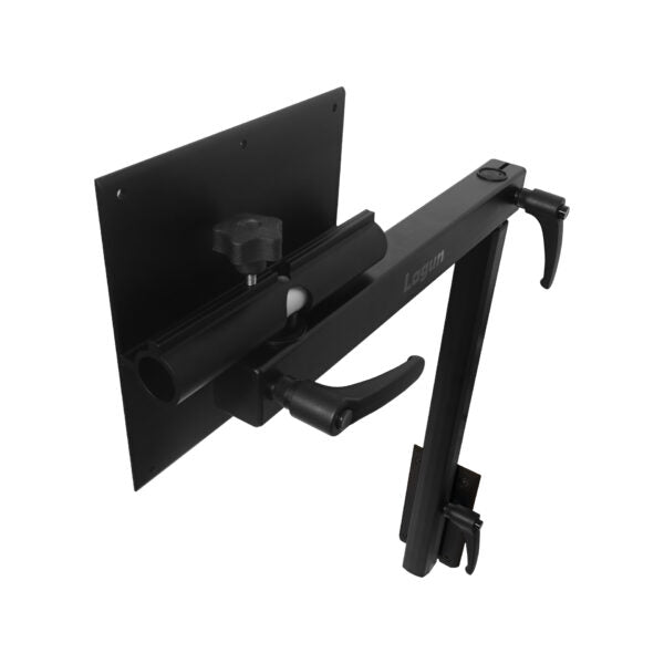 Kit pied de table Lagun avec plaque de fixation pivotante et pliable sous la table - Noir