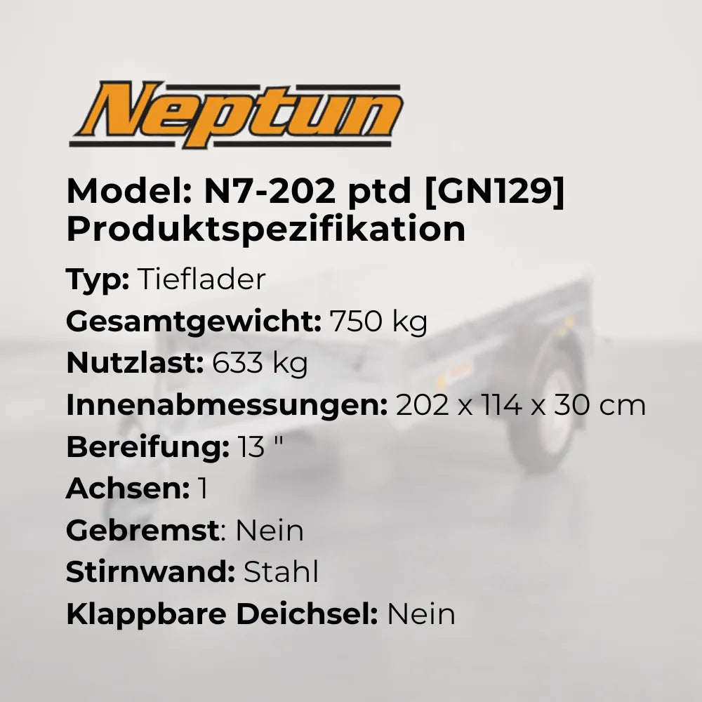 Neptun Pratik N7-202 ptw - PKW AnhÀnger