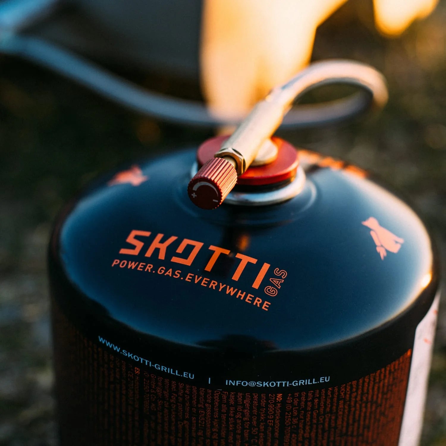 Cartouche de gaz SKOTTI 500G avec bouchon à vis