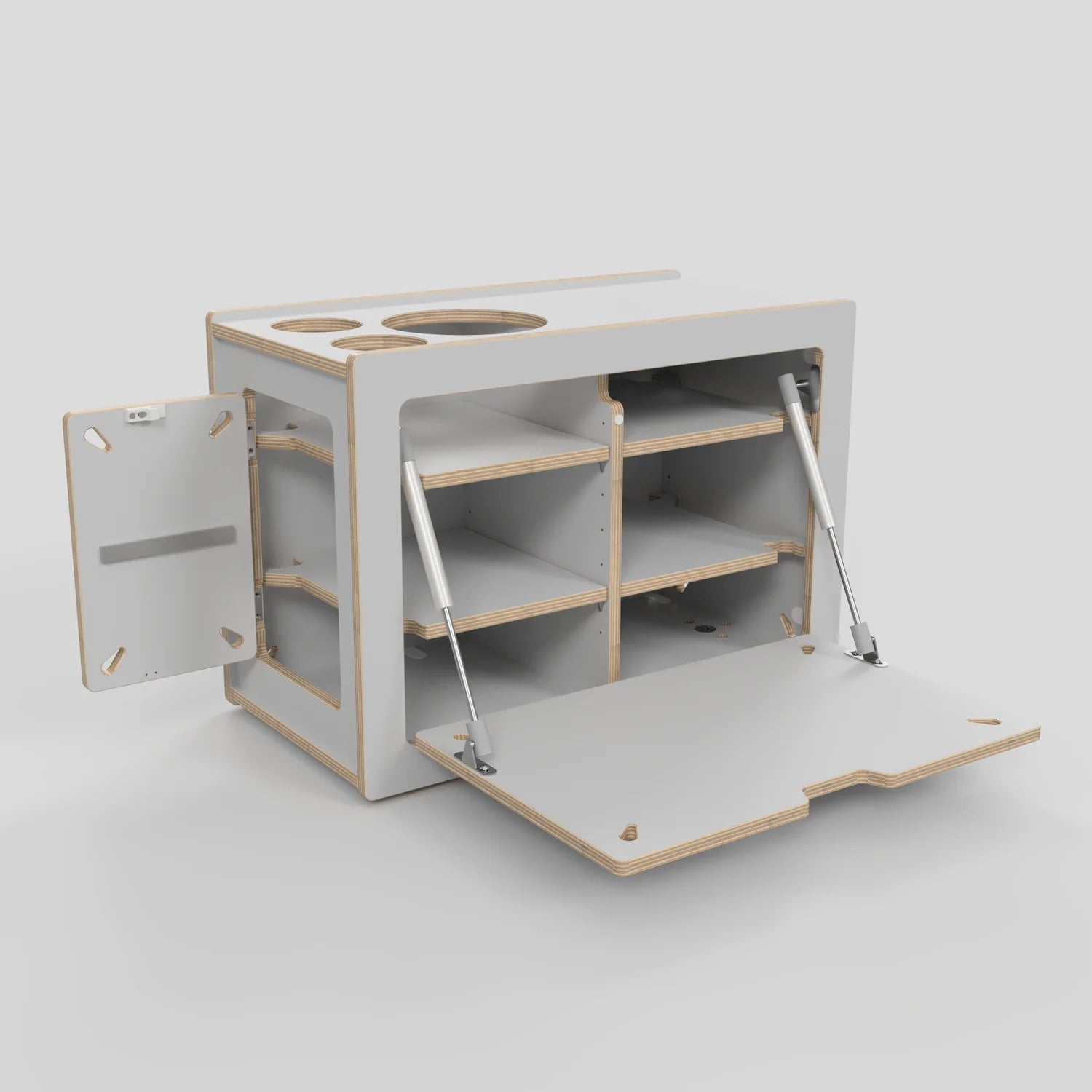 SQUIQ Traveler compact – Trunk pull-out with camping box for compact SUVs & station wagons