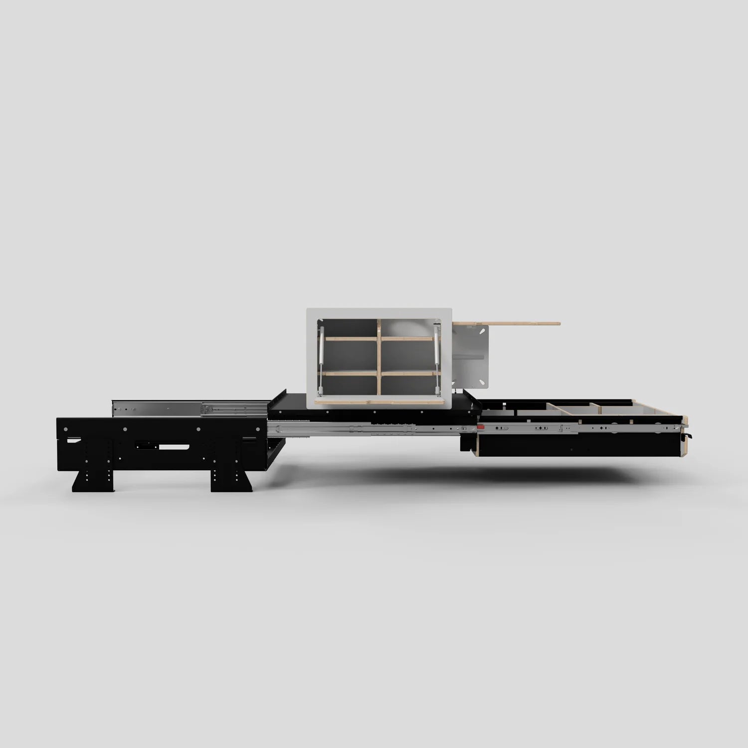 SQUIQ Traveler compact – Trunk pull-out with camping box for compact SUVs & station wagons