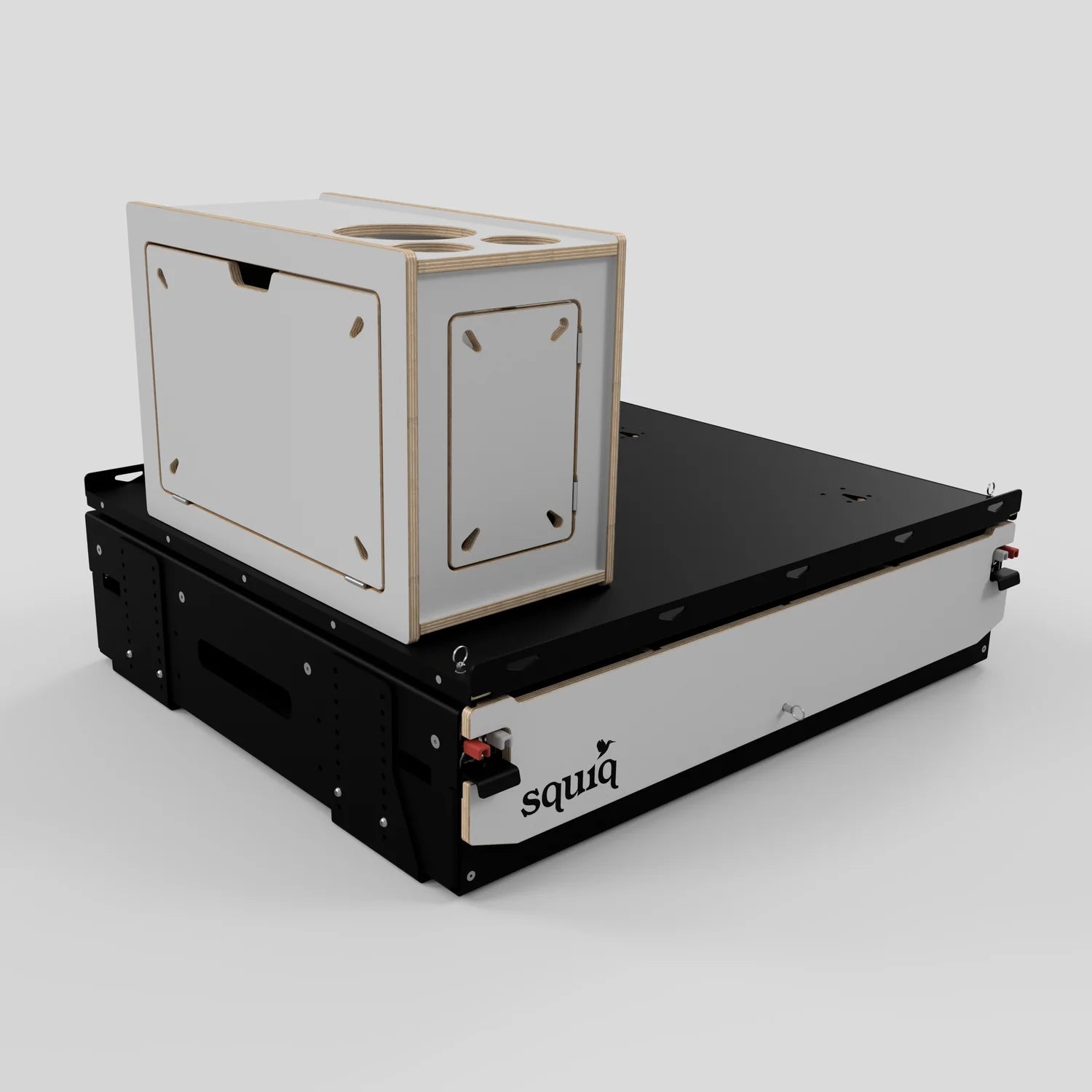 SQUIQ Traveler compact – Trunk pull-out with camping box for compact SUVs & station wagons