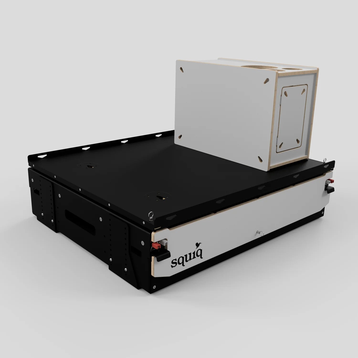 SQUIQ Traveler compact – Trunk pull-out with camping box for compact SUVs & station wagons