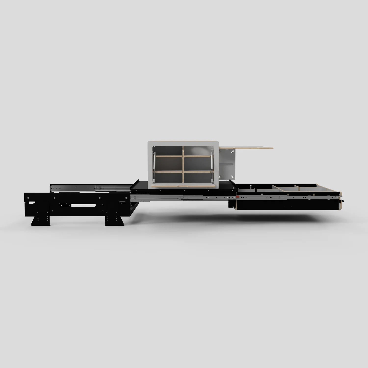 SQUIQ Traveler regular – Trunk slide-out with camping box for SUV & station wagon
