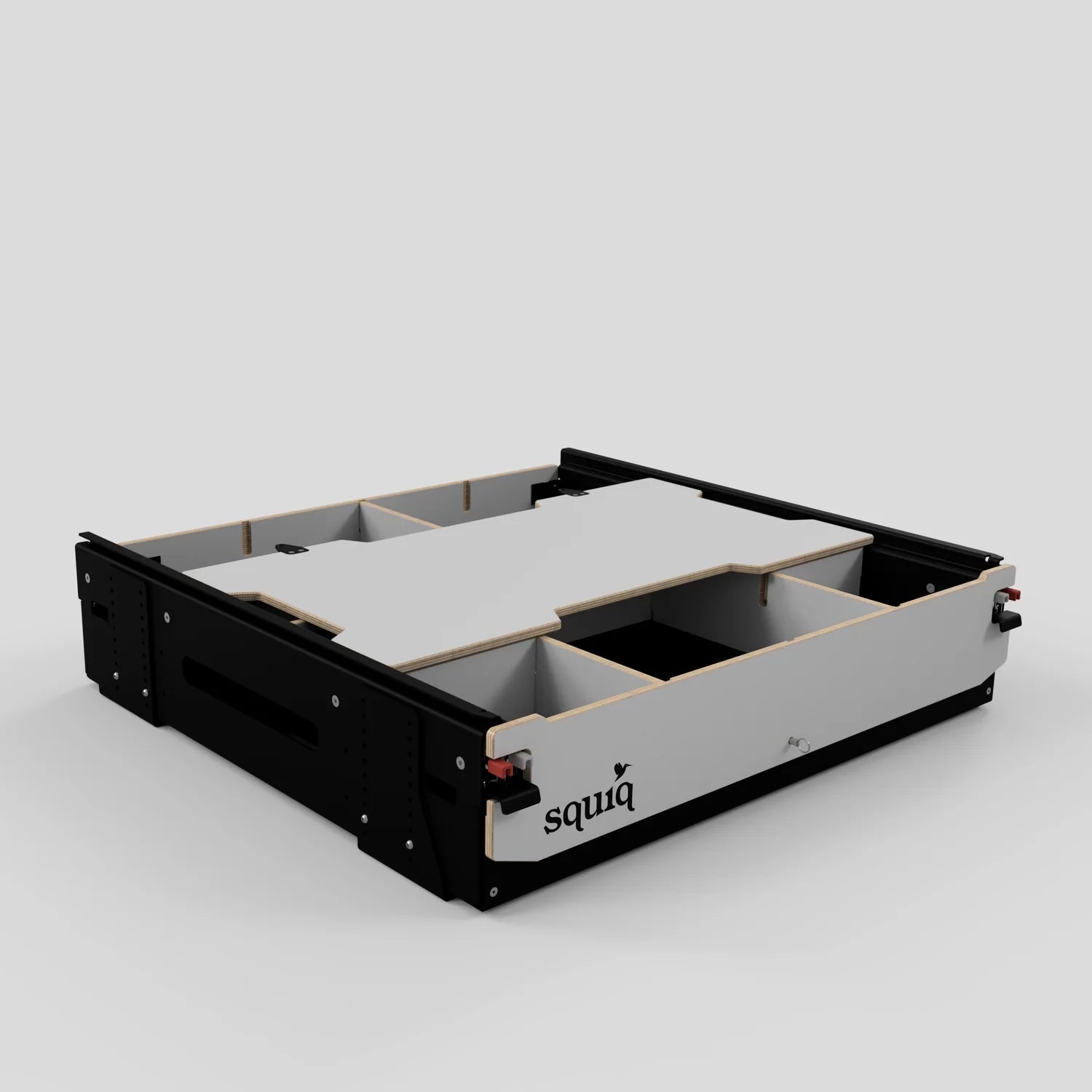 SQUIQ Traveler regular – Trunk slide-out with camping box for SUV & station wagon