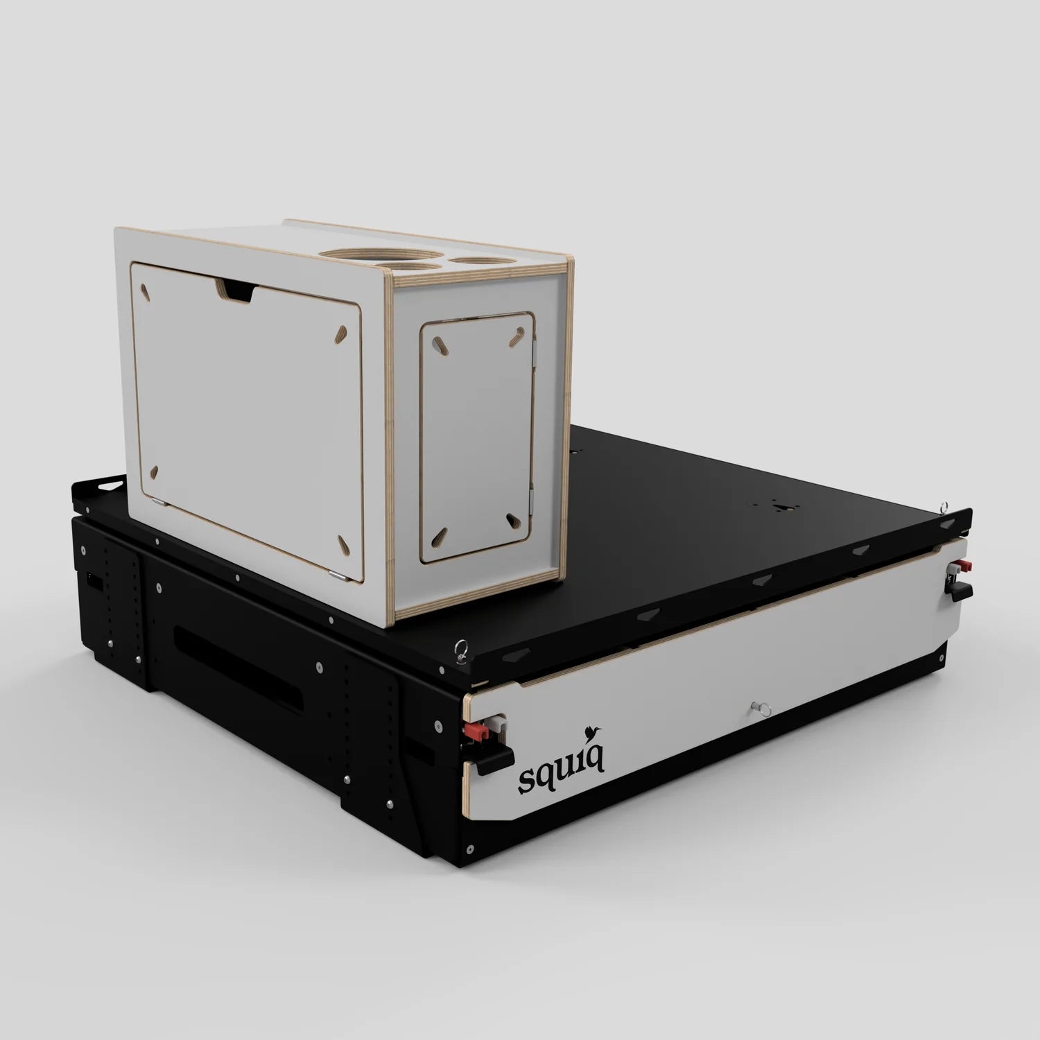 SQUIQ Traveler regular – Trunk slide-out with camping box for SUV & station wagon