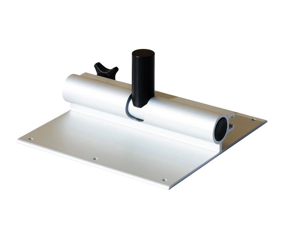 Lagun under table mounting plate with rotating and folding axis