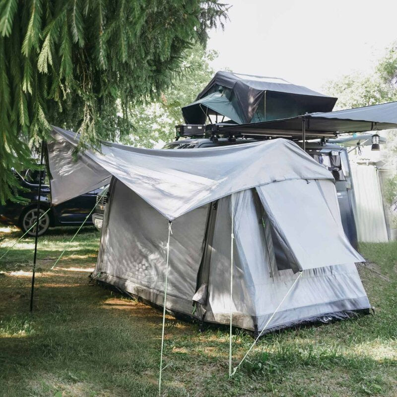 Vickywood Tente de camping gonflable autoportante 140 grise