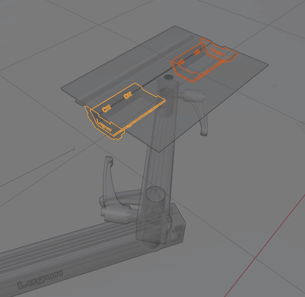 Hidden black. Lagun-Storage compartment