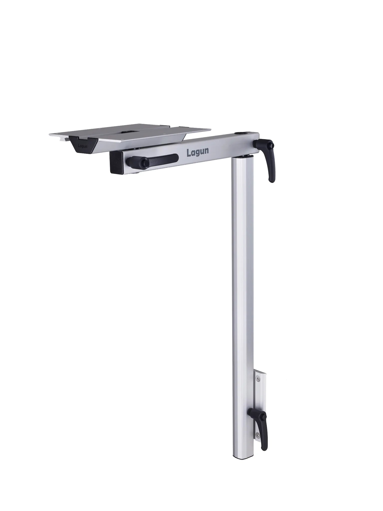 Pied de table Lagun avec tube de 700 mm - Argent
