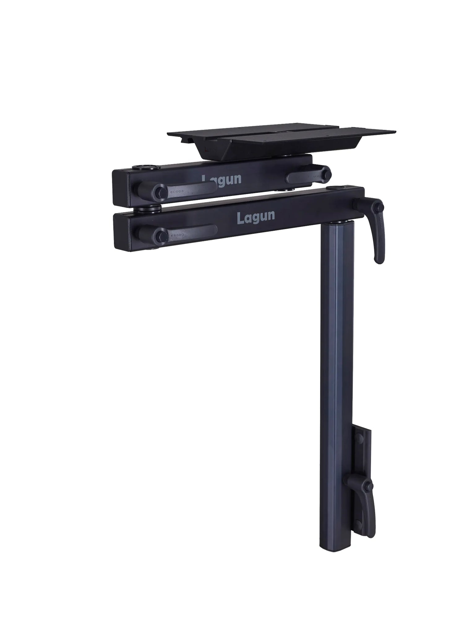 Pied de table Lagun (noir) avec deux bras et boulon de liaison