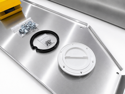 Wassertank 70 l  Unterflur aus Aluminium Fahrerseite - Abwasser für MAN TGE VW Crafter ab 2017