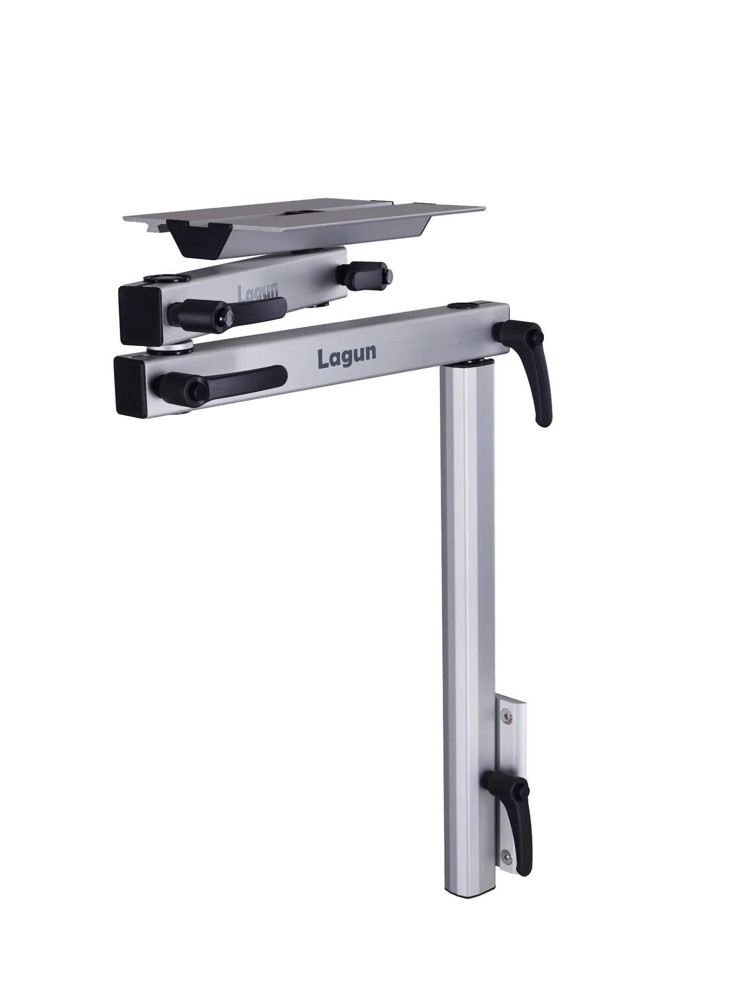 Lagun Table Leg Set (Silver) with two arms and connecting bolt