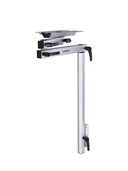 Lagun Table Leg Set (Silver) with two arms and connecting bolt
