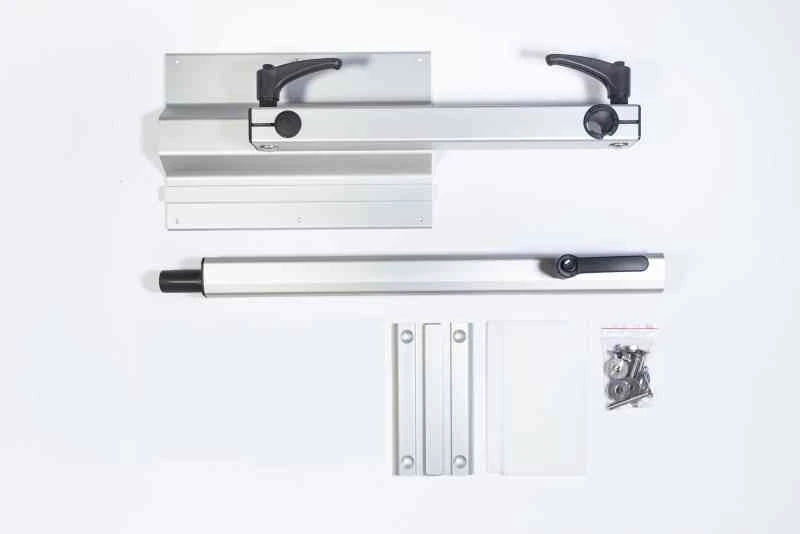 Pied de table Lagun avec tube de 700 mm - Argent