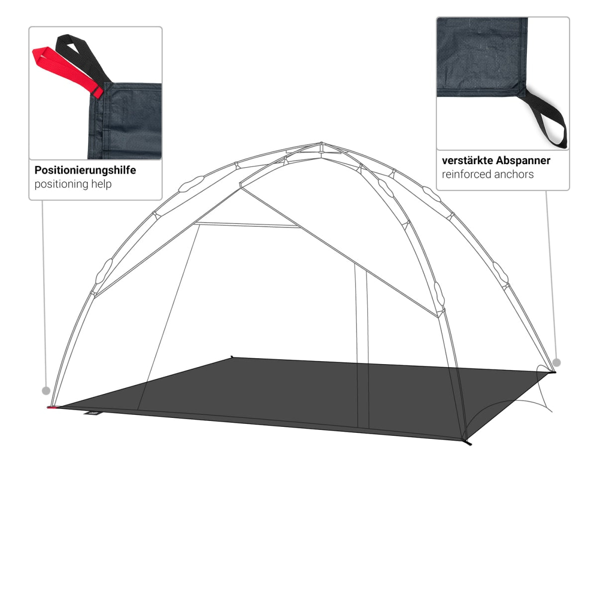 qeedo Quick Ash Groundsheet