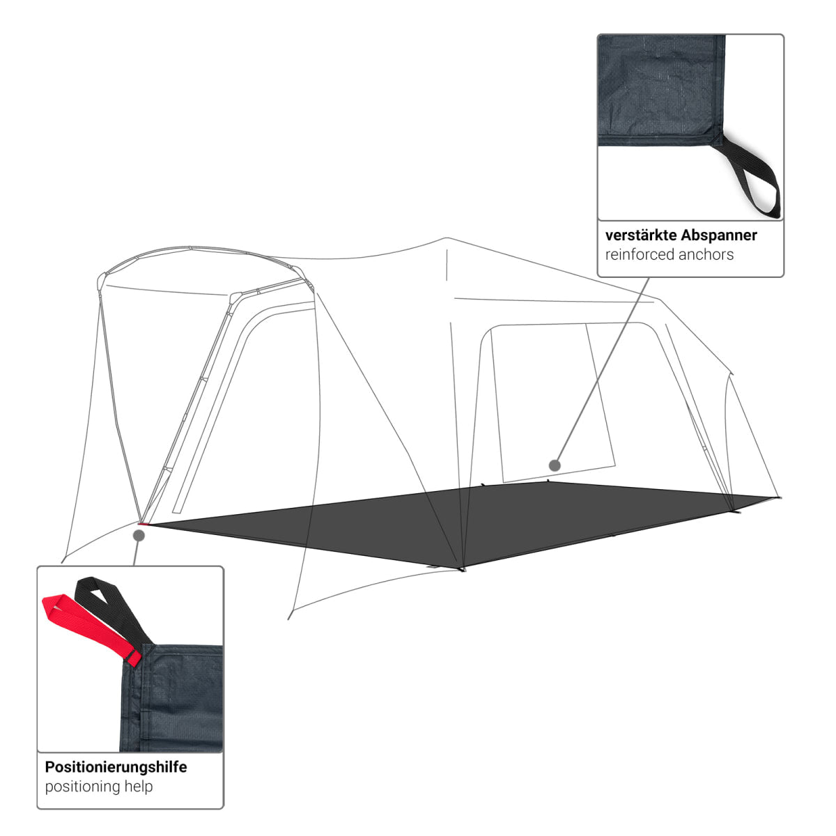 qeedo Quick Villa 5 Pro Groundsheet