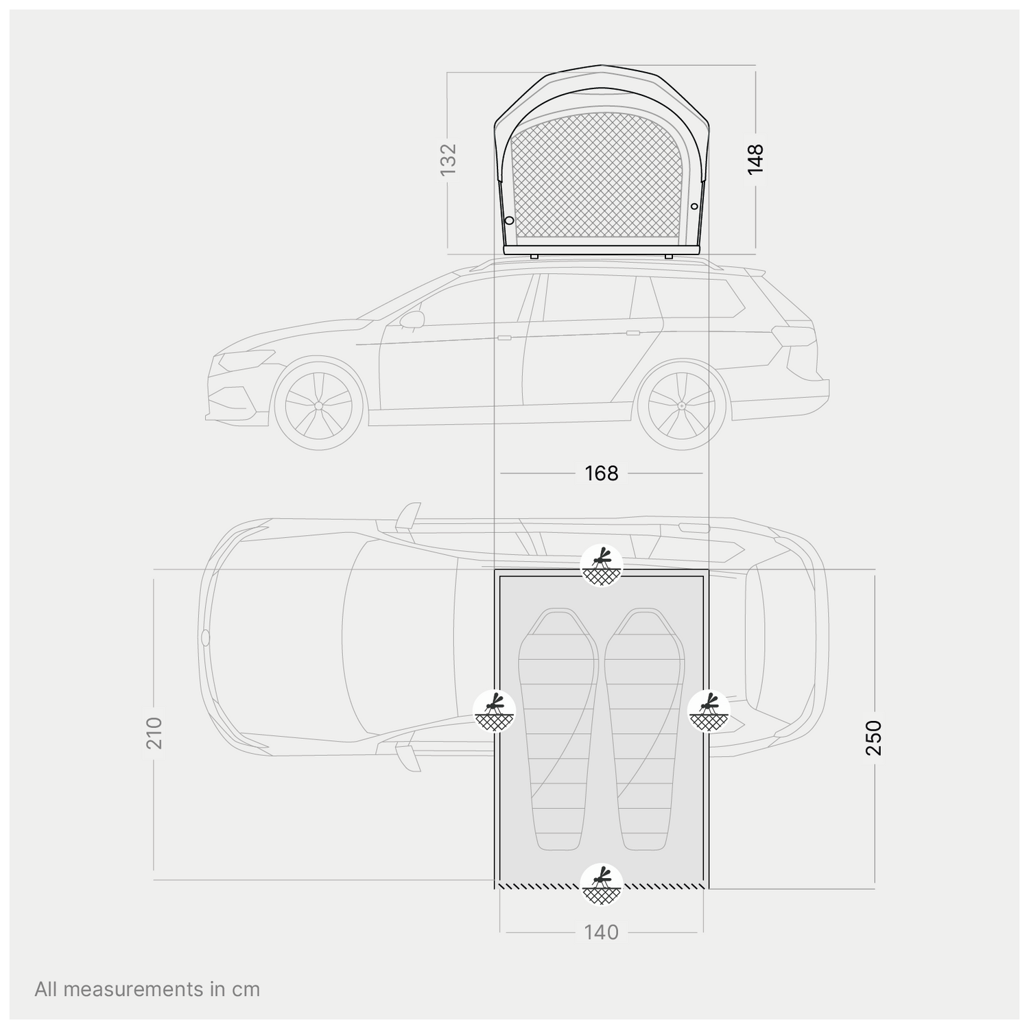 qeedo Freedom Air 2: The inflatable roof tent for two