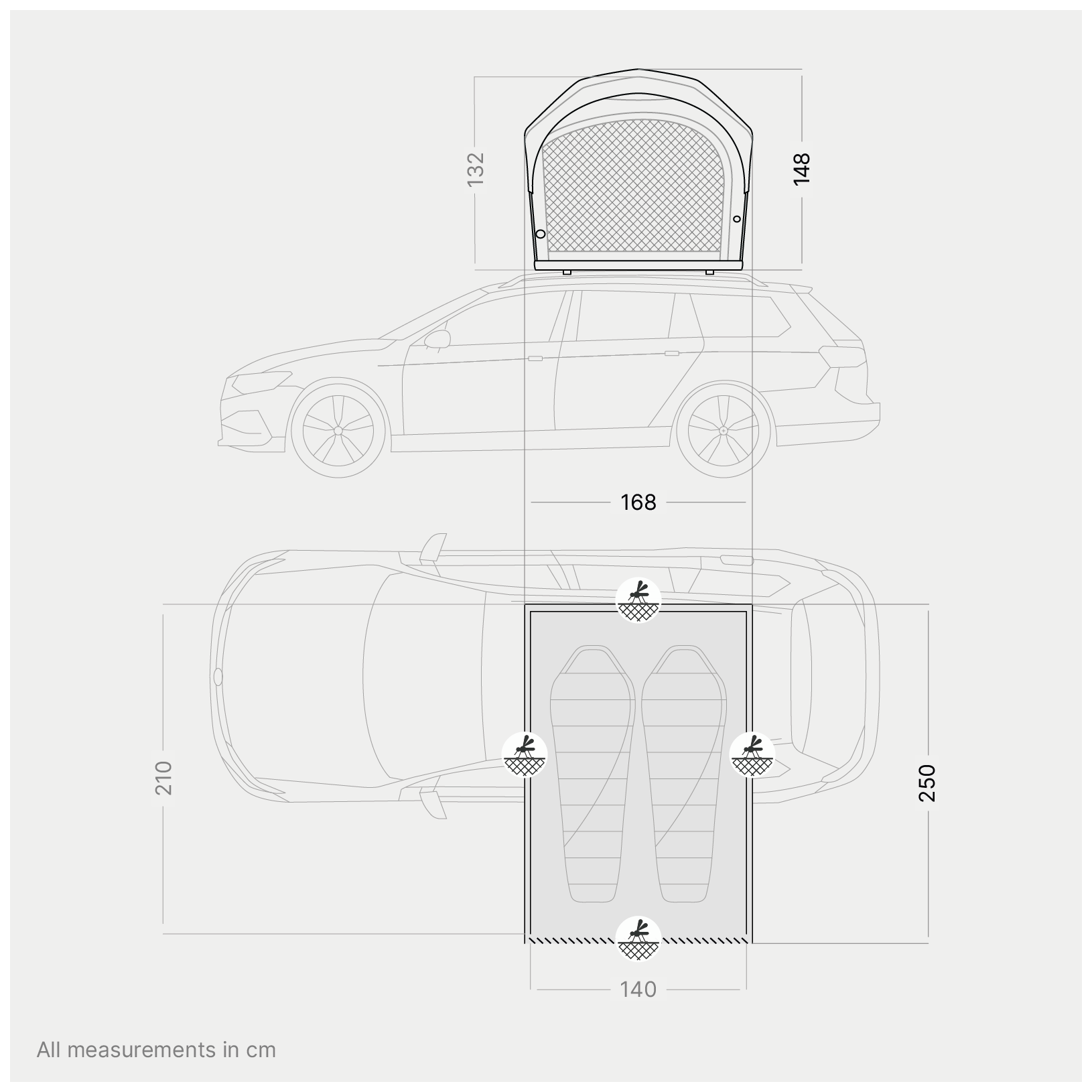 qeedo Freedom Air 2: The inflatable roof tent for two