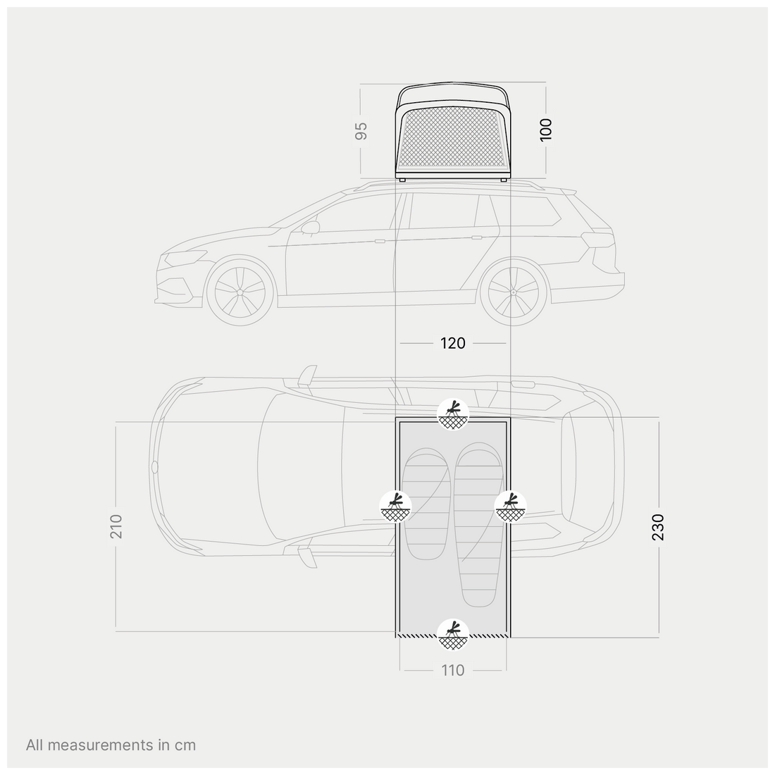 Roof tent qeedo Freedom Compact 1+