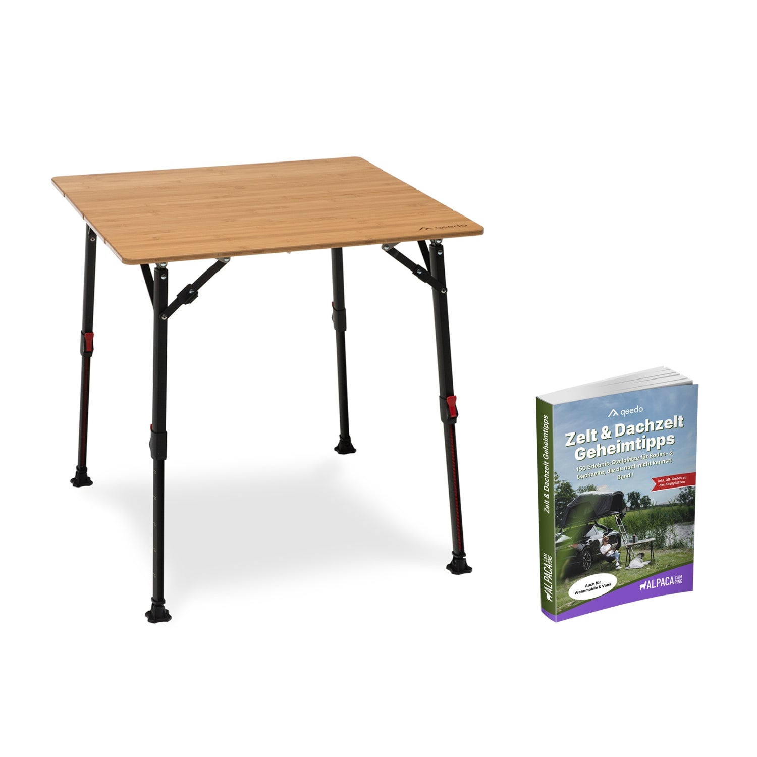 qeedo Quick Kimmy S 70x70 cm + AlpacaCamping Zelt &amp; Dachzelt Geheimtipps - Band I