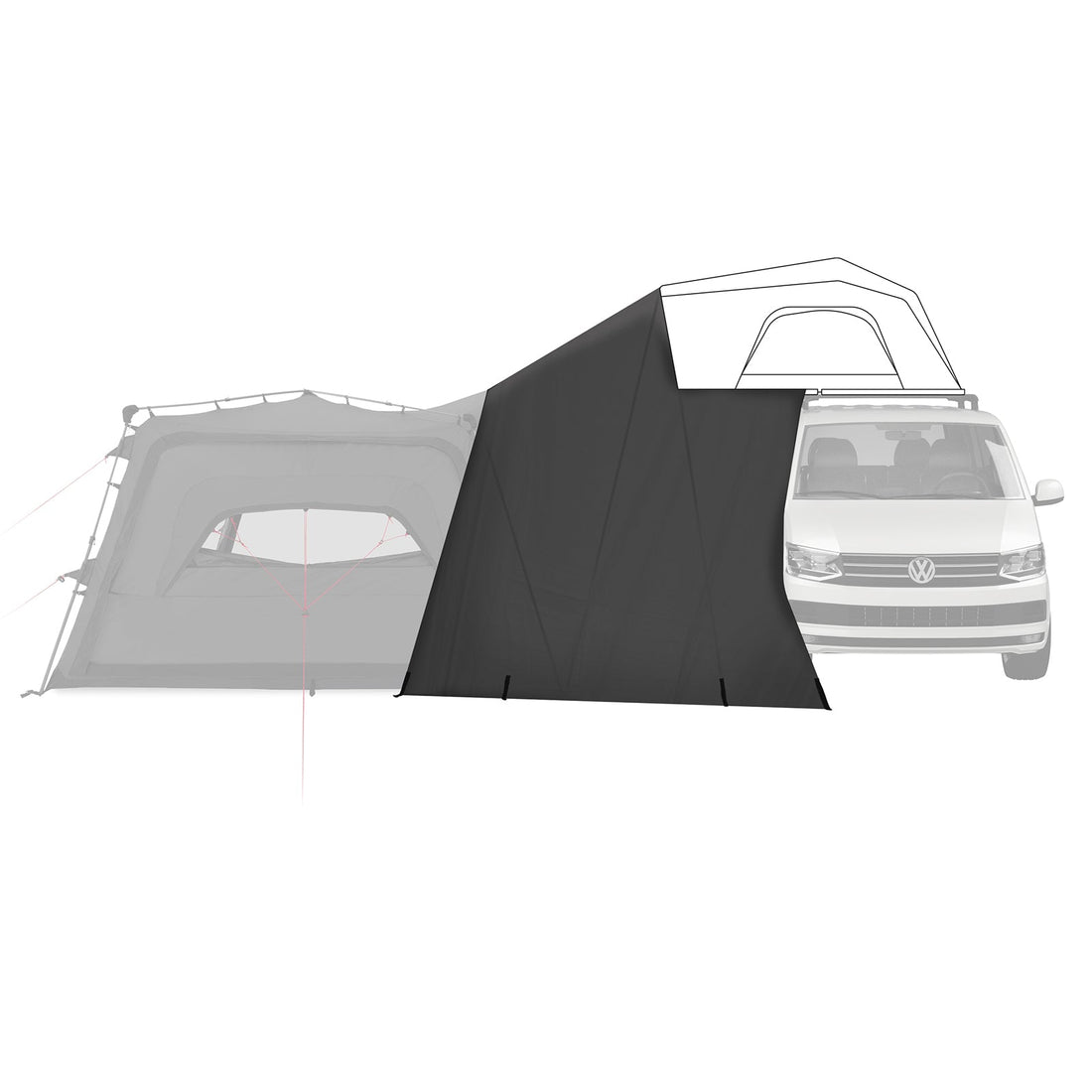 Qeedo Quick Base Freedom Connector – Roof Tent Connection Lock for Awning | Low &amp; Tall