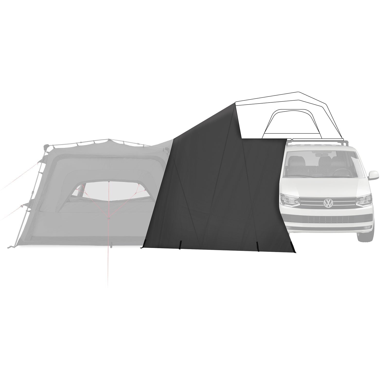Qeedo Quick Base Freedom Connector – Roof Tent Connection Lock for Awning | Low &amp; Tall