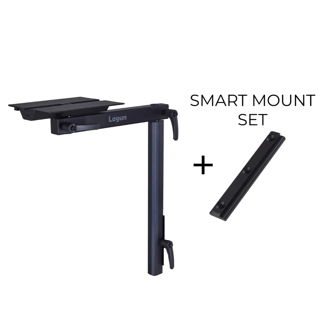 Lagun Tischgestell Set mit smarter Befestigungsplatte - Schwarz