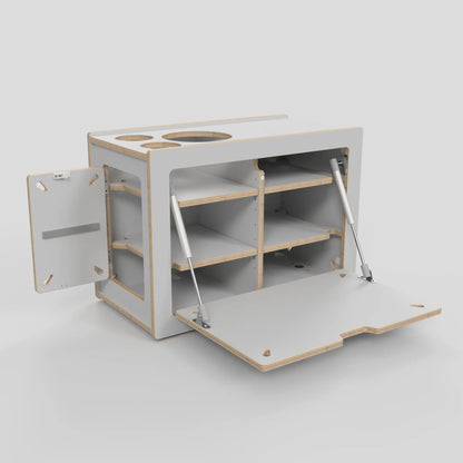 SQUIQ Traveler compact – Kofferraumauszug mit Campingbox für kompakte SUV &amp; Kombi