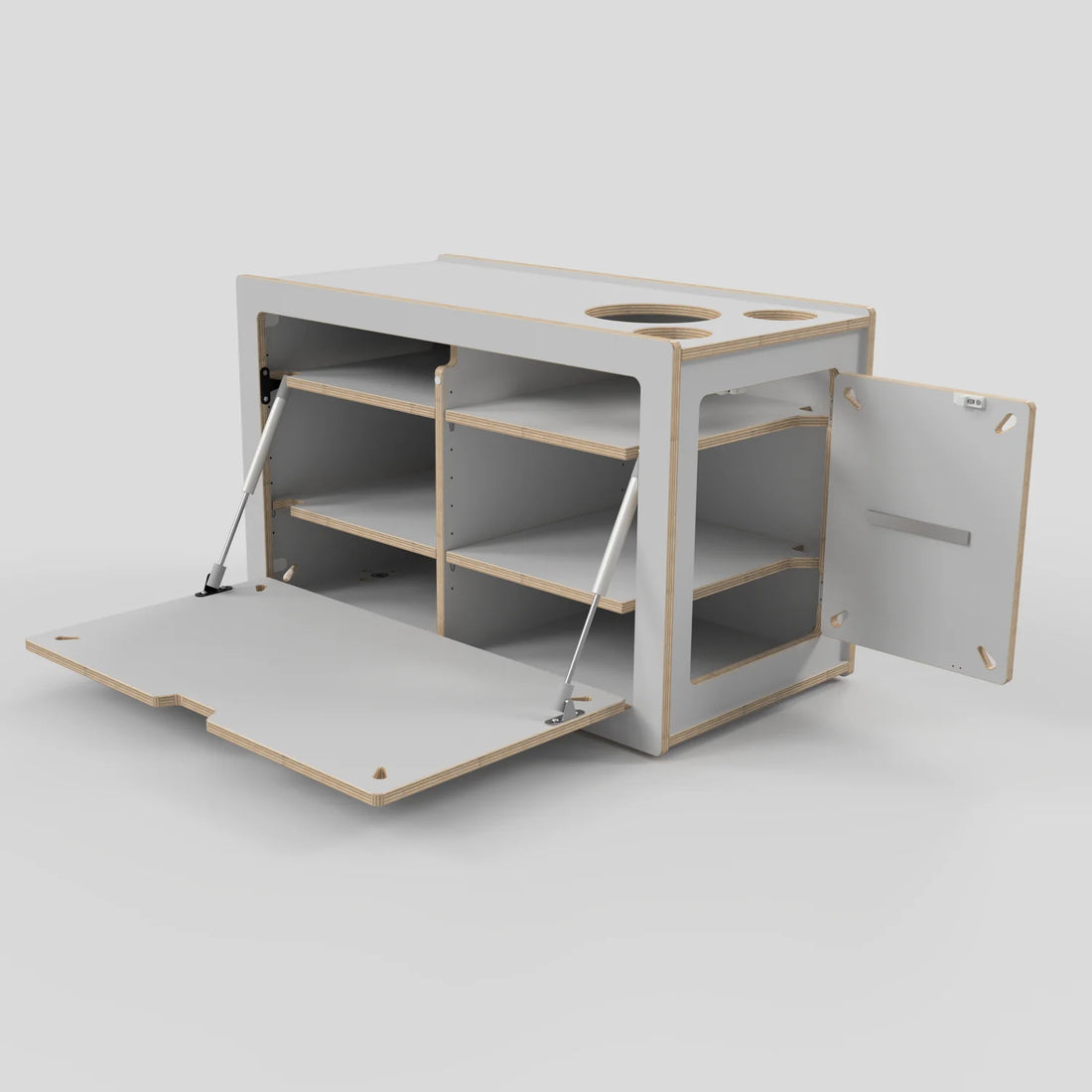 SQUIQ Traveler max – Kofferraumauszug mit Campingbox für Van, Caddy &amp; ID.Buzz