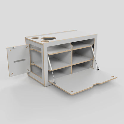 SQUIQ Traveler max – Kofferraumauszug mit Campingbox für Van, Caddy &amp; ID.Buzz