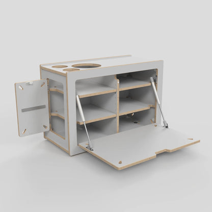 SQUIQ Traveler regular – Kofferraumauszug mit Campingbox für SUV &amp; Kombi