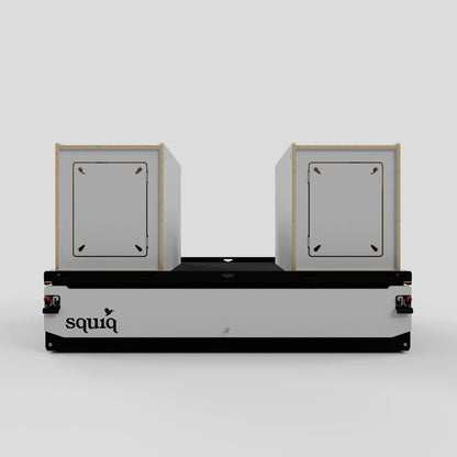 SQUIQ Traveler max – Kofferraumauszug mit Campingbox für Van, Caddy &amp; ID.Buzz