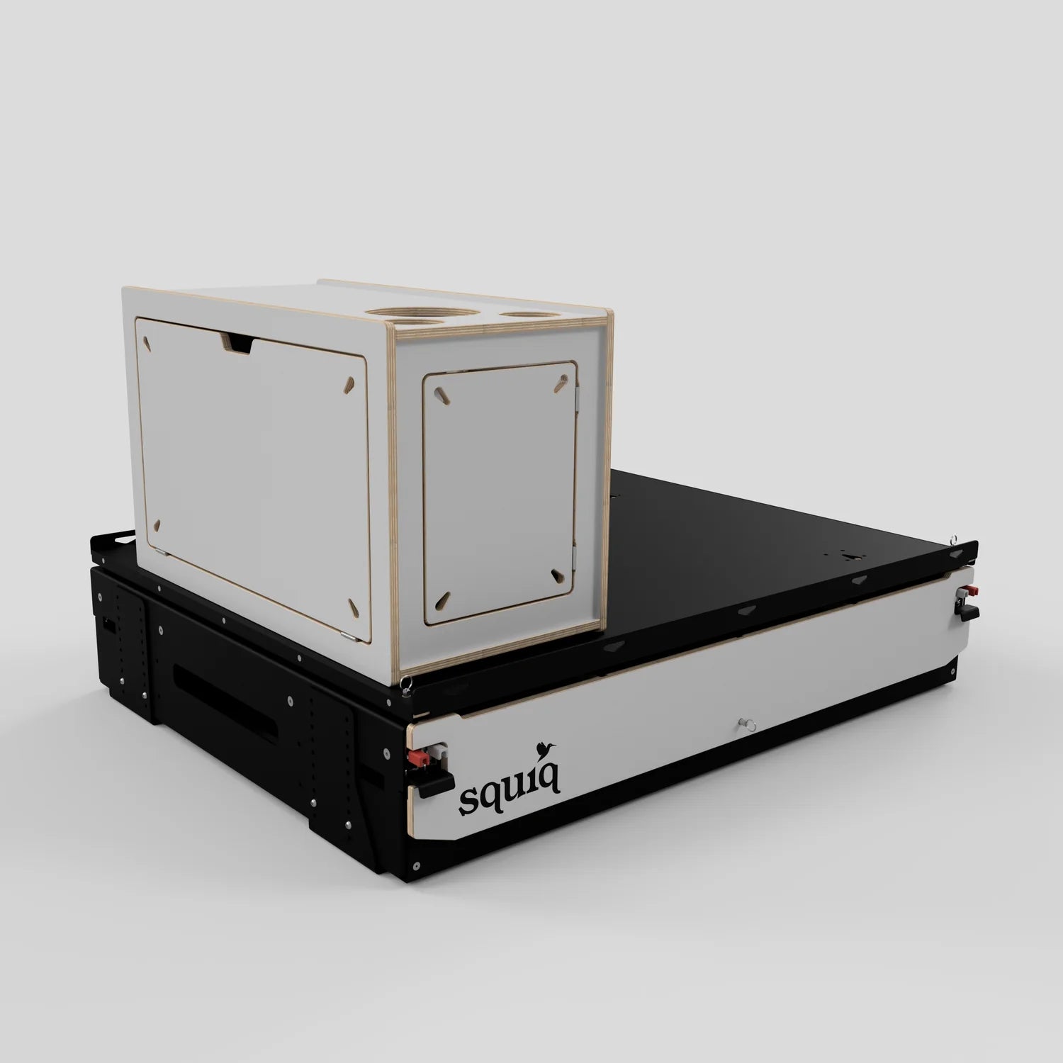 SQUIQ Traveler max – Kofferraumauszug mit Campingbox für Van, Caddy &amp; ID.Buzz