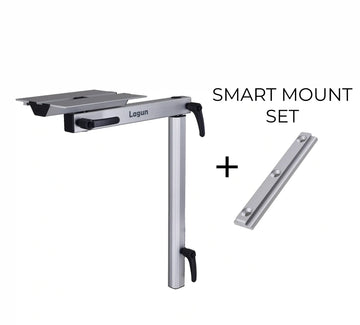 Lagun Table stand set with a smart mounting plate – Silver