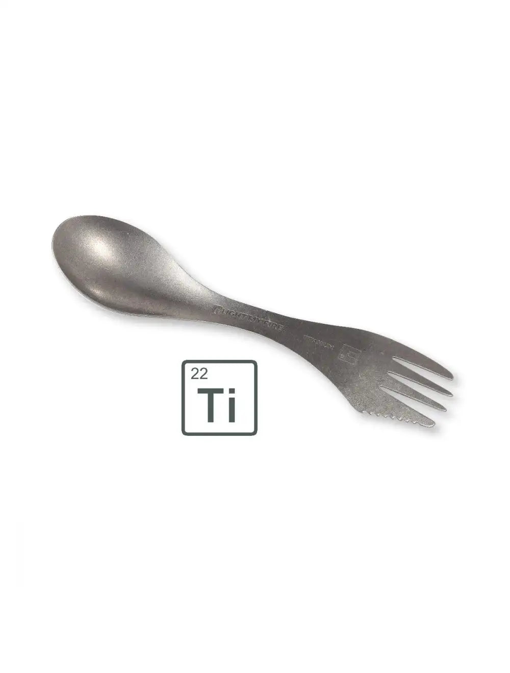 Spork Titanium - Campingbesteck Messer, Gabel, Löffel in Einem