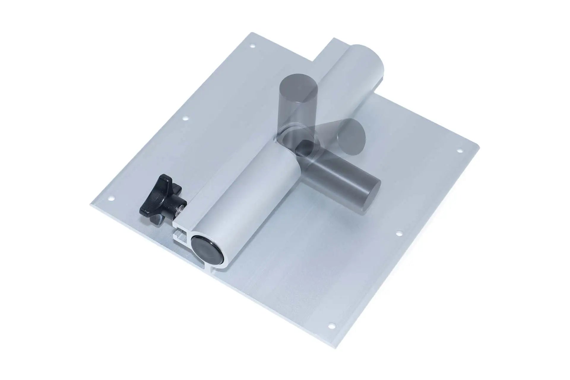*C-Ware* Lagun Tischgestell-Set silber mit dreh- und klappbarer Befestigungsplatte