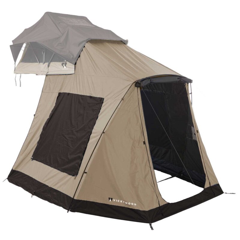 Vickywood Awning for Rooftop Tent LITTLE BAMBOO 125 Gen 2.0 coffee