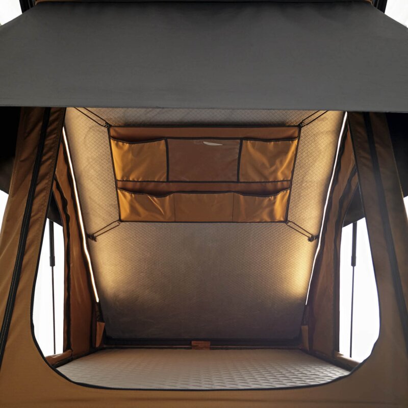 Vickywood Aluminum Hard-Shell Roof Tent CUMARU LIGHT