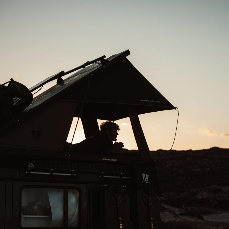 Vickywood Aluminum Hard-Shell Roof Tent CUMARU LIGHT