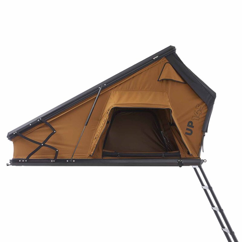 Vickywood Aluminum Hardshell Roof Tent CUMARU UP 145 Gold Brown
