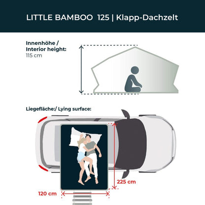 Vickywood Lightweight Roof Tent LITTLE BAMBOO