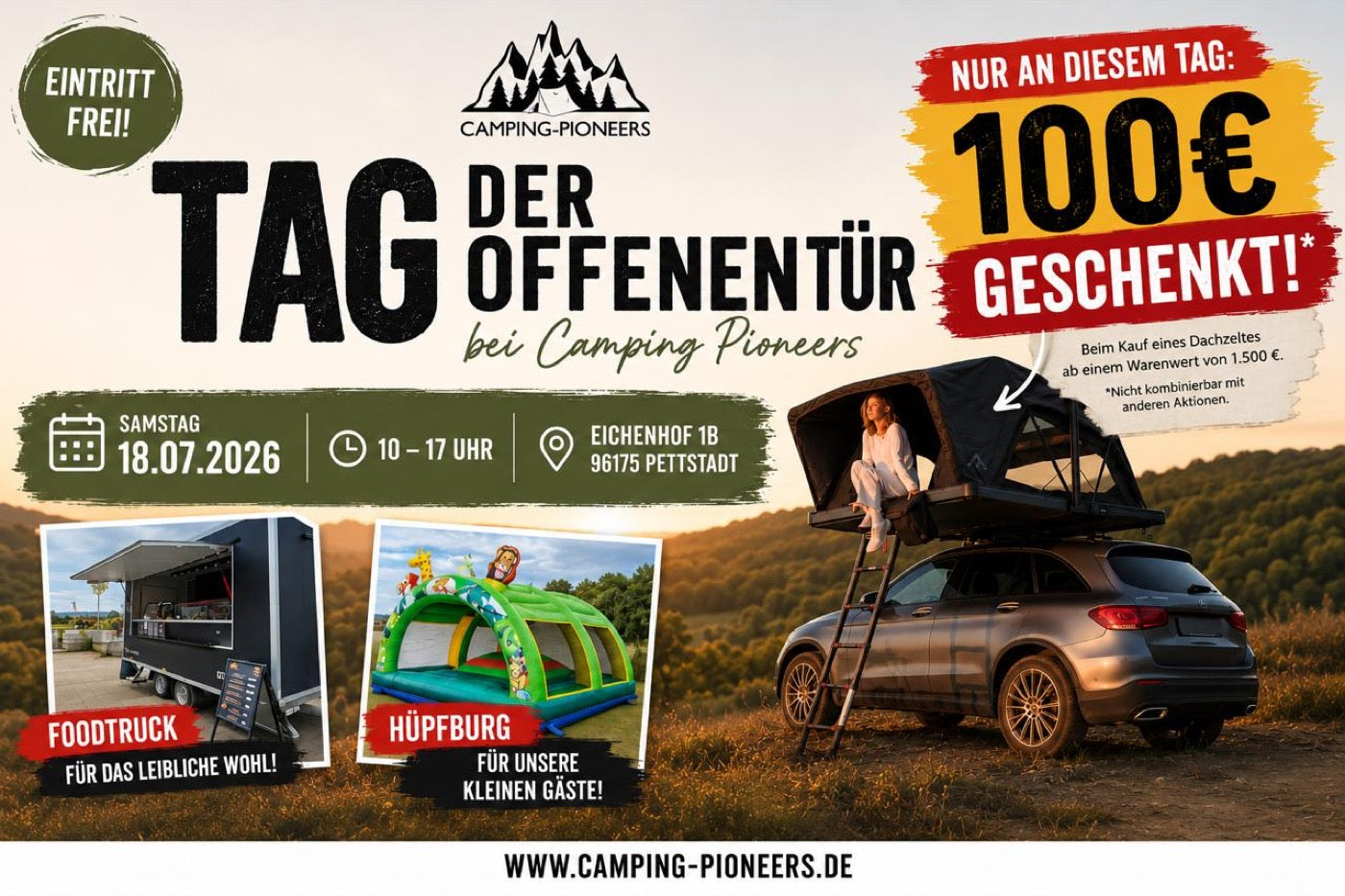 Foodtruck und Eventmotiv bei CAMPING-PIONEERS