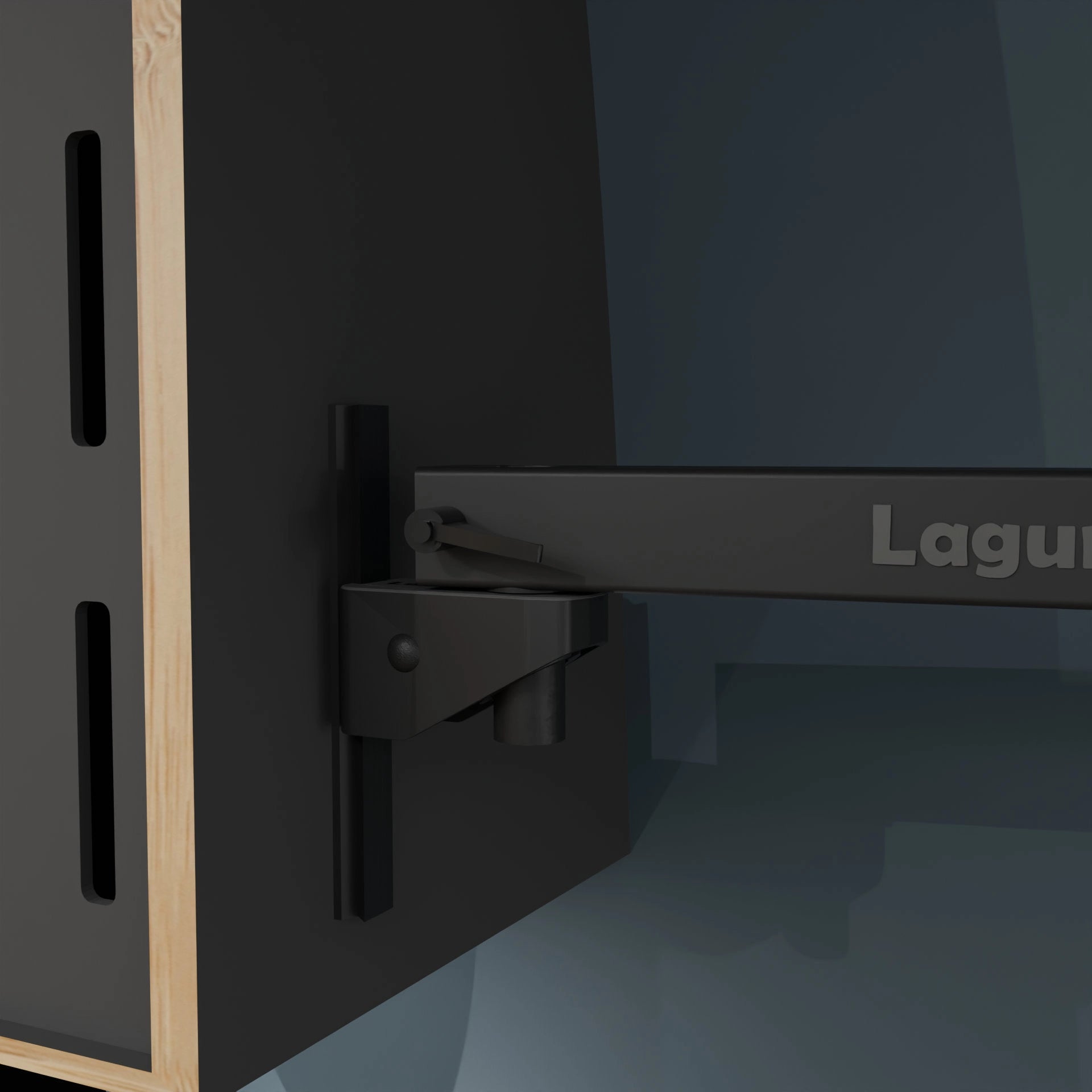 Flexible Armhalterung am neuen Lagun-Tischbein